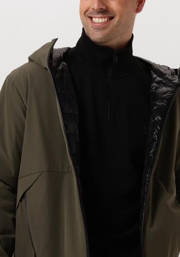 Peuterey Groene sweatshirt met ritssluiting voor heren Groen Heren - Foto 3