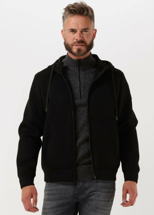 Peuterey Zwart Tech Fabric Sweatshirt met Capuchon Black Heren