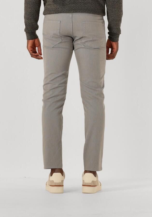 Pierre Cardin Tapered Katoenen Broek met Futureflex Technologie Gray Heren
