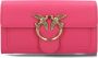 Pinko Fuchsia Love Birds Diamond Cut Clutch Pink Dames - Thumbnail 1