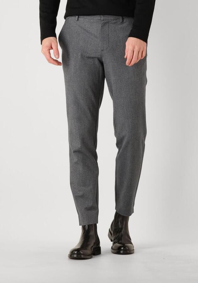 Plain Units Grijze Slim Fit Pantalon Gray Heren - Foto 4