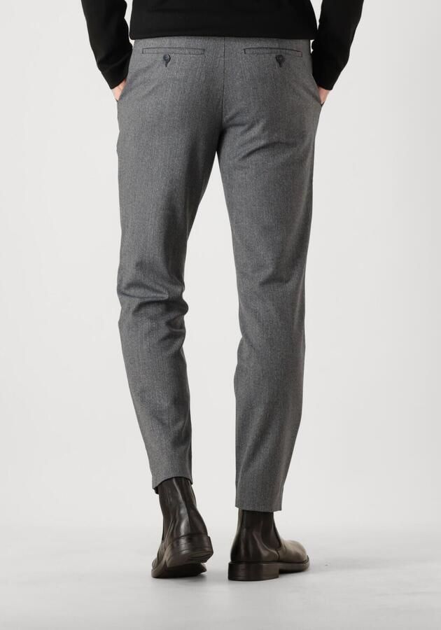 Plain Units Grijze Slim Fit Pantalon Gray Heren