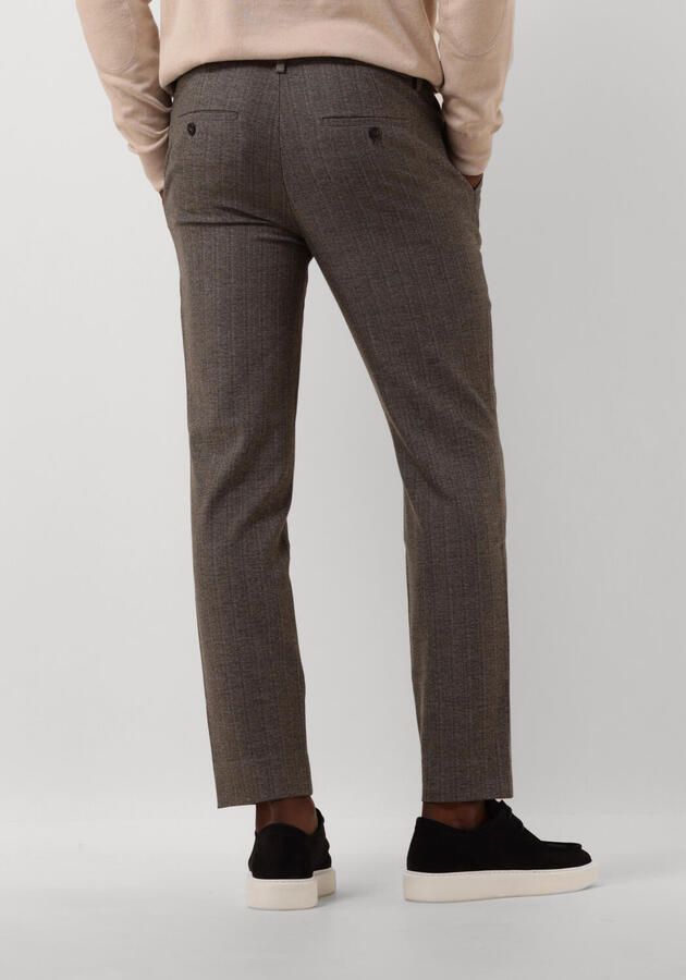 Plain Units Chino Broek Cool Taupe Melange Brown Heren