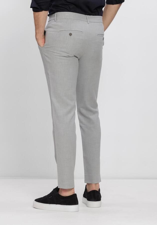PLAIN Heren Broeken Joshpl 826 Steel Grey Melange Lichtgrijs - Foto 2