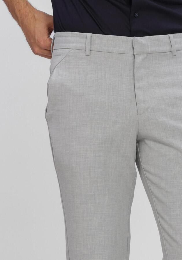 PLAIN Heren Broeken Joshpl 826 Steel Grey Melange Lichtgrijs - Foto 3