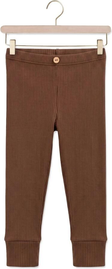 PLAY UP Baby Broeken Rib Leggings Bruin