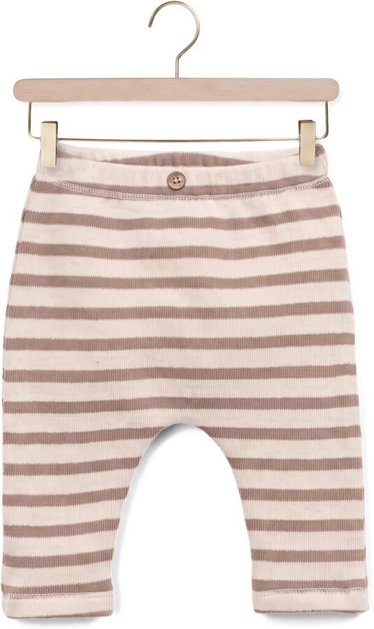 PLAY UP Baby Broeken Striped Jersey Leggings Beige