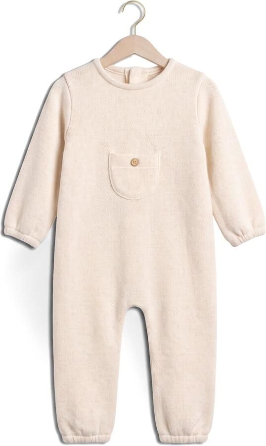 PLAY UP Baby Rompers Jersey Jumpsuit Beige