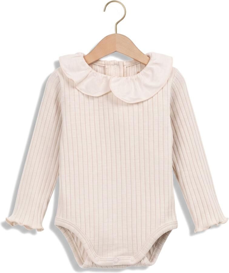 PLAY UP Baby Rompers Rib Body Gebroken Wit