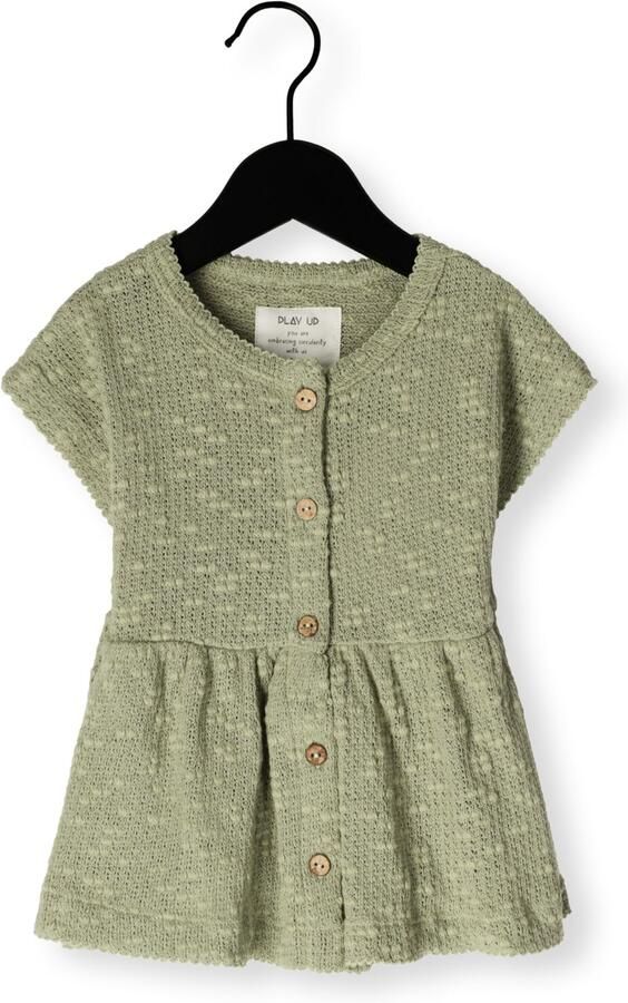 PLAY UP Baby Tops & T-shirts Embellished Pique Olijf