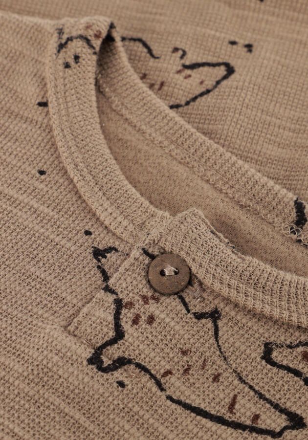 PLAY UP Baby Tops & T-shirts Printed Rib Ls -tshirt B Beige - Foto 2