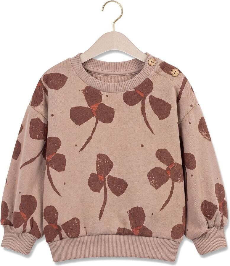 PLAY UP Baby Truien & Vesten Printed Fleece Sweater Beige