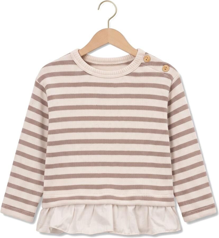 PLAY UP Baby Truien & Vesten Striped Jersey Sweater Creme