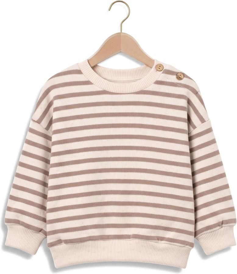 PLAY UP Baby Truien & Vesten Striped Jersey Sweater Ecru
