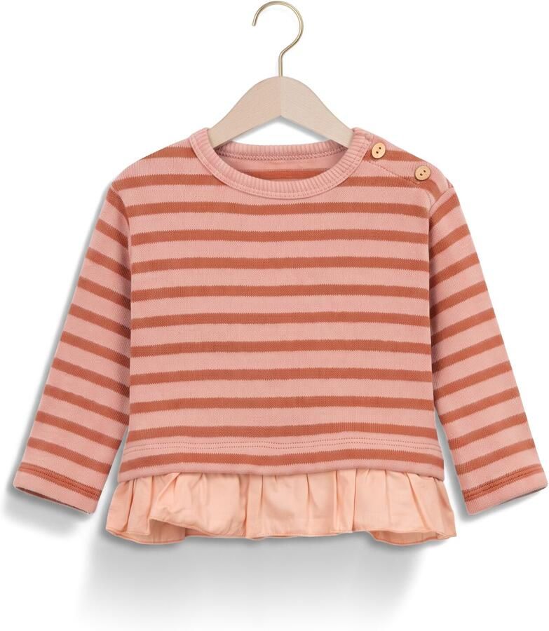 PLAY UP Baby Truien & Vesten Striped Jersey Sweater Roze