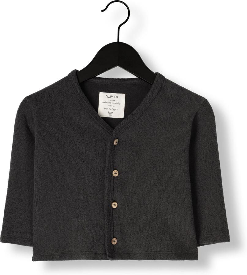 PLAY UP Jersey Cardigan B Donkergrijs - Foto 2