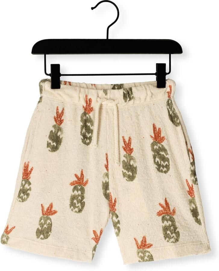 PLAY UP Jongens Broeken Printed Embellished Jersey Shorts B Ecru