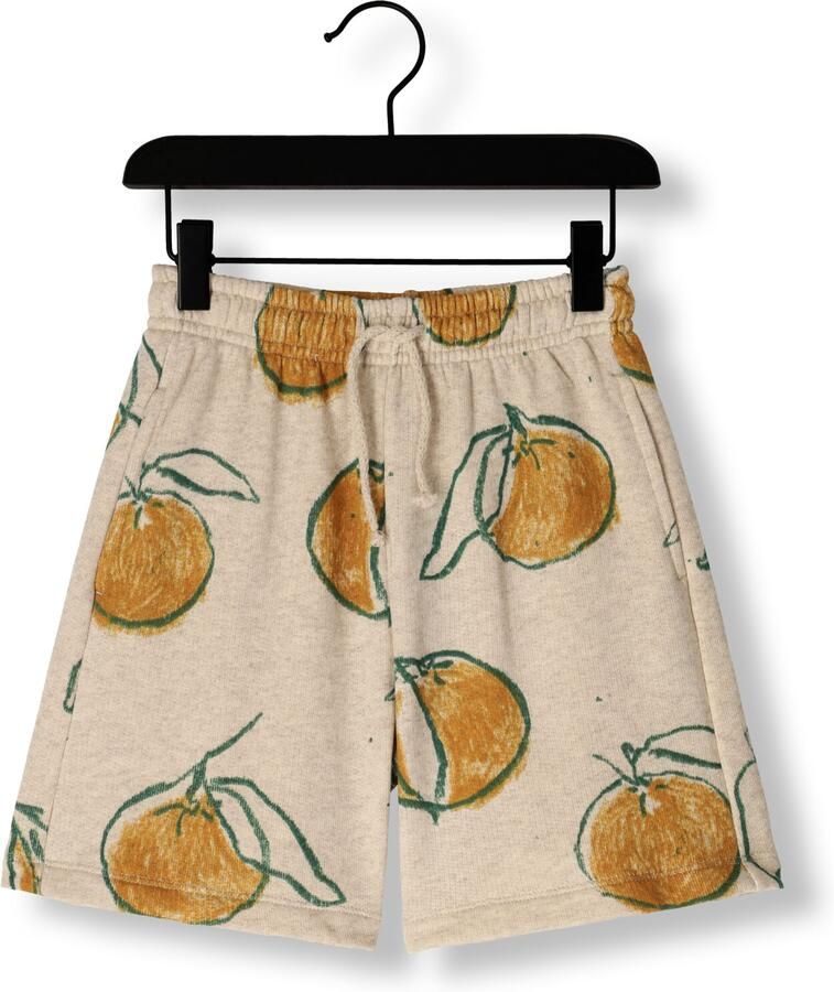 PLAY UP Jongens Broeken Printed Fleece Shorts Ecru - Foto 3