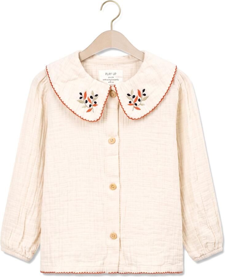 PLAY UP Meisjes Blouses Woven Shirt Ecru