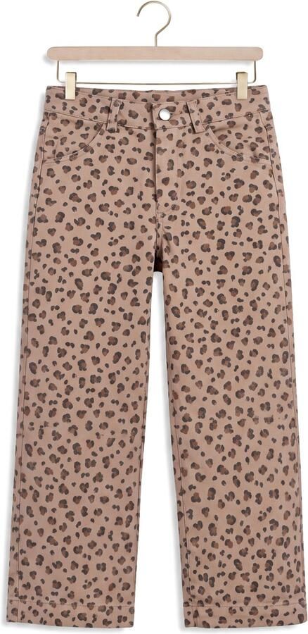 PLAY UP Meisjes Broeken Printed Twill Trousers Beige