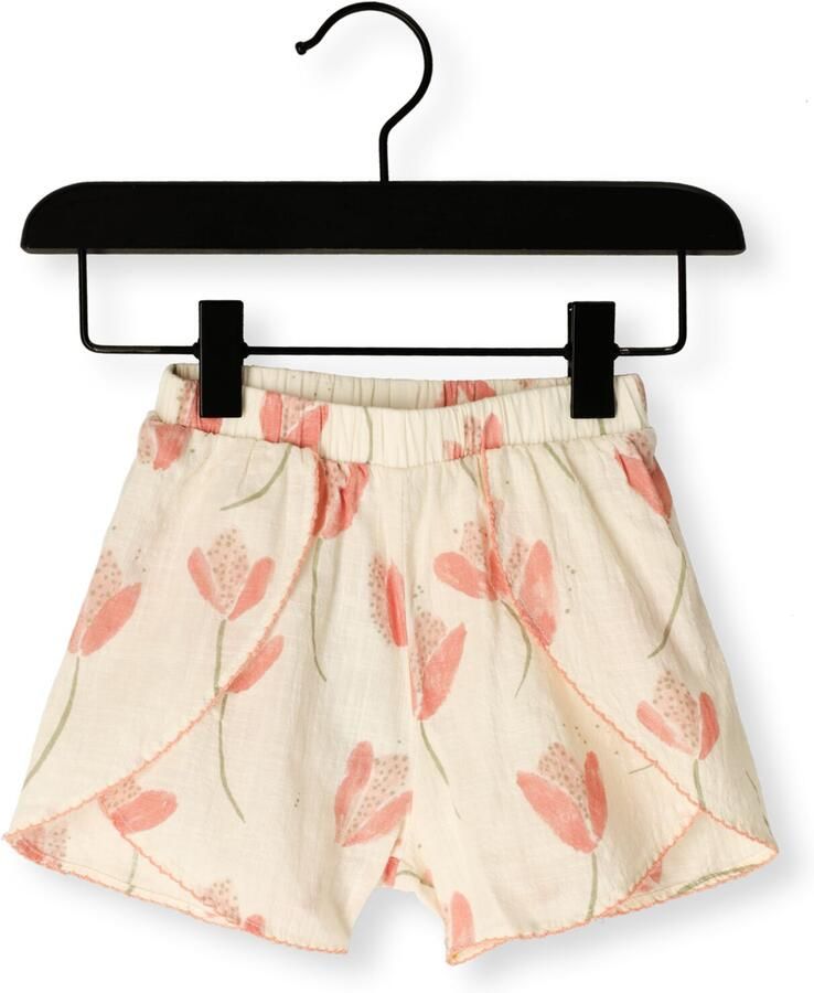 PLAY UP Meisjes Broeken Printed Woven Shorts Ecru