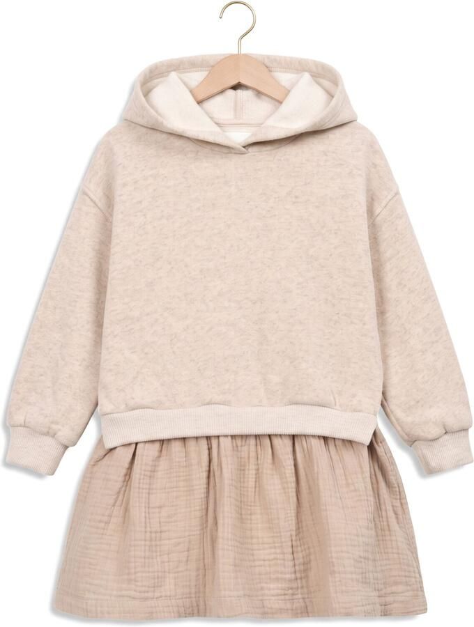PLAY UP Meisjes Jurken Mixed Dress Zand