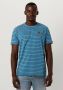 PME Legend Blauwe T-shirt Short Sleeve R-neck Yd Melange Striped Jersey - Thumbnail 1