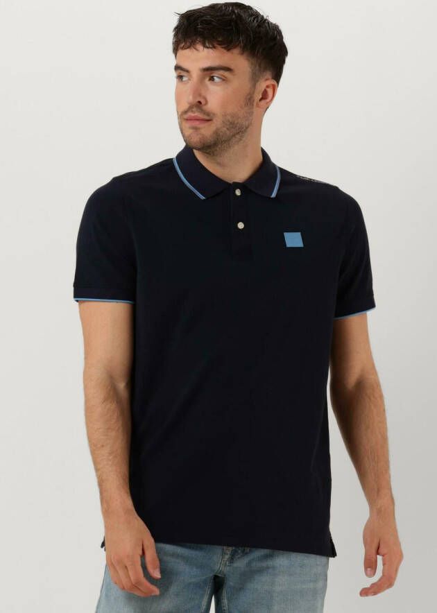 PME LEGEND Heren Polo's & T-shirts Short Sleeve Polo Stretch Pique Donkerblauw