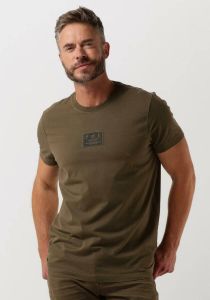 PME Legend Groene T-shirt Short Sleeve R-neck Cotton Elastane Jersey