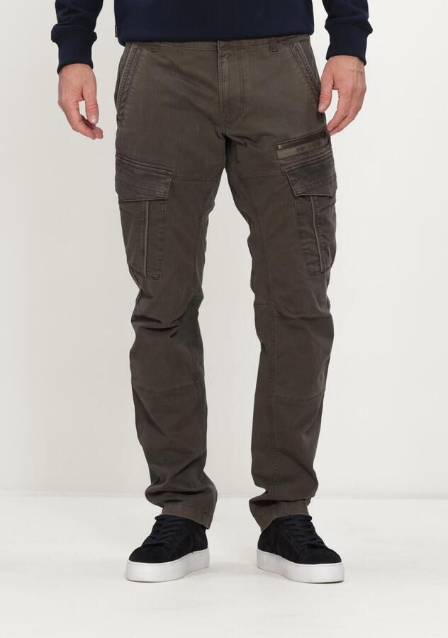 PME LEGEND Heren Broeken Nordrop Cargo 3.0 Micro Allover Print Khaki