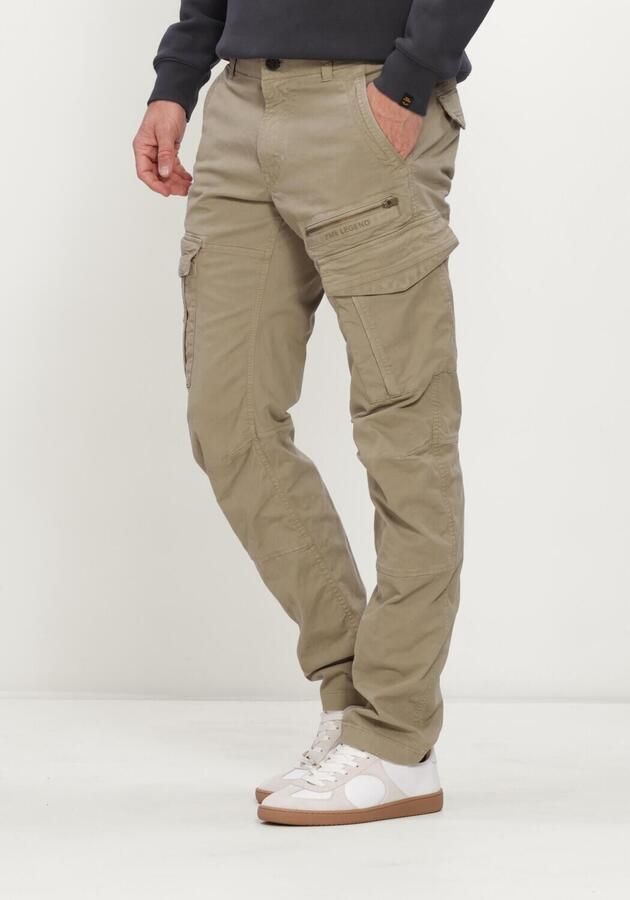 PME LEGEND Heren Broeken Nordrop Cargo 3.0 Stretch Twill Zand