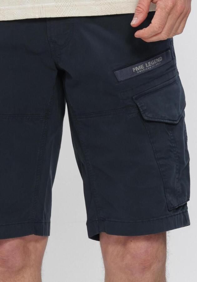 PME LEGEND Heren Broeken Nordrop Cargo Shorts Stretch Twill Donkerblauw - Foto 4