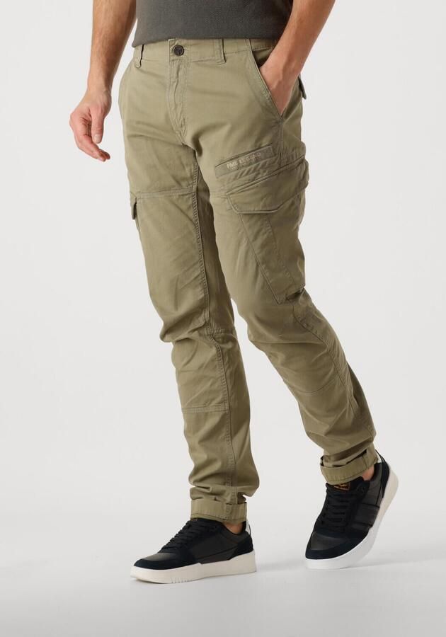 PME Legend Tapered fit cargobroek met labelprint model 'NORDROP' - Foto 4