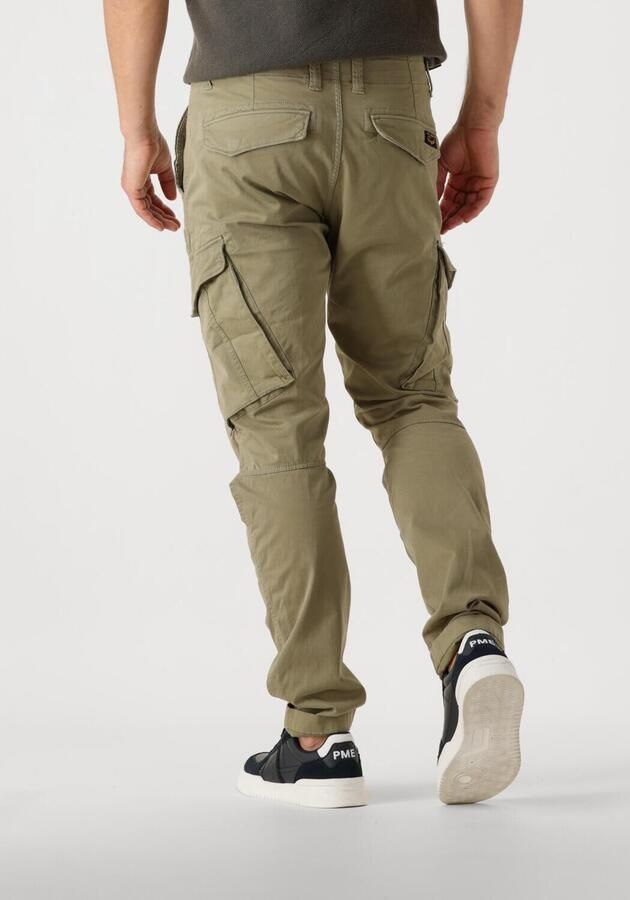 PME Legend Tapered fit cargobroek met labelprint model 'NORDROP'