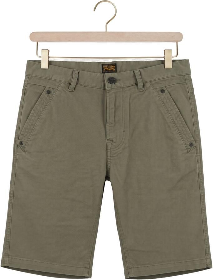 PME LEGEND Heren Broeken Spector Chino Shorts Fancy Structure Khaki - Foto 2
