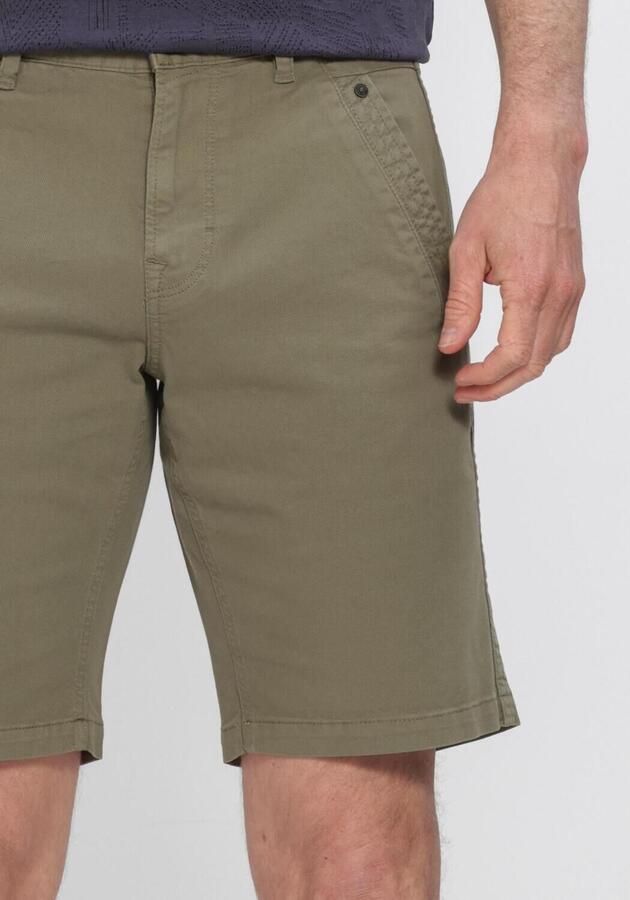 PME LEGEND Heren Broeken Spector Chino Shorts Fancy Structure Khaki - Foto 3