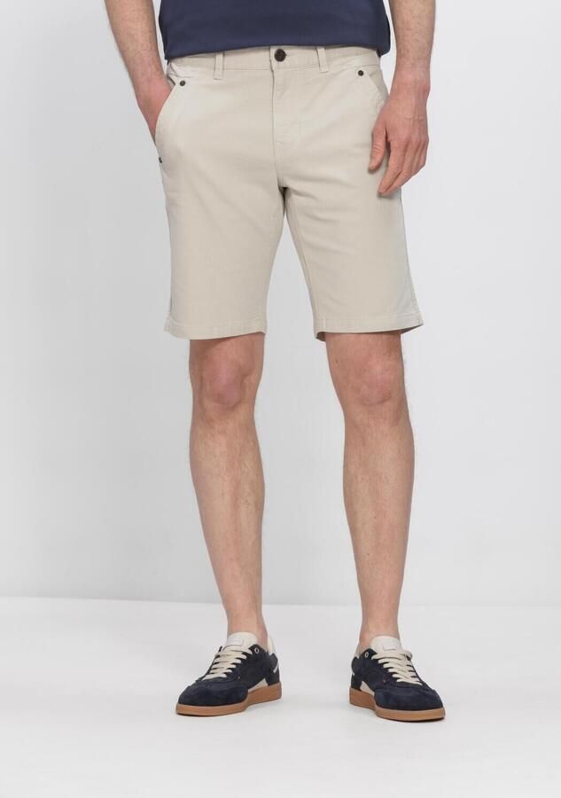 PME LEGEND Heren Broeken Spector Chino Shorts Fancy Structure Zand