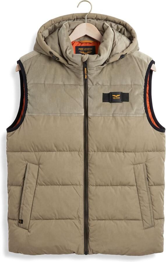 PME LEGEND Heren Jassen Bodywarmer Gobbler Bw Mix Fabric Zand - Foto 4
