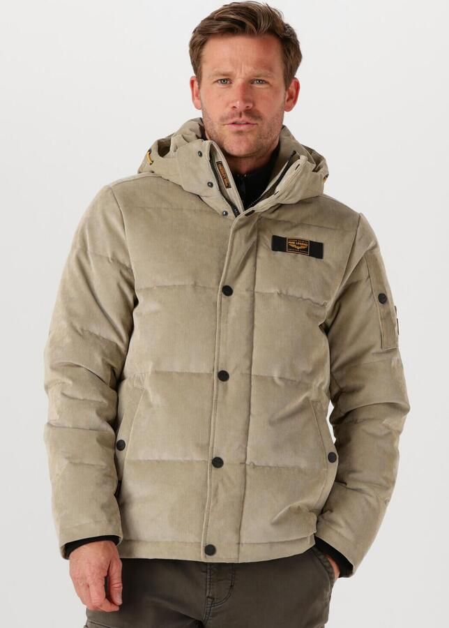 PME Legend corduroy gewatteerde jas beige - Foto 4