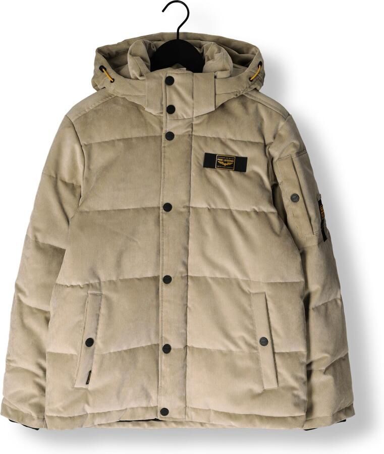 PME Legend corduroy gewatteerde jas beige