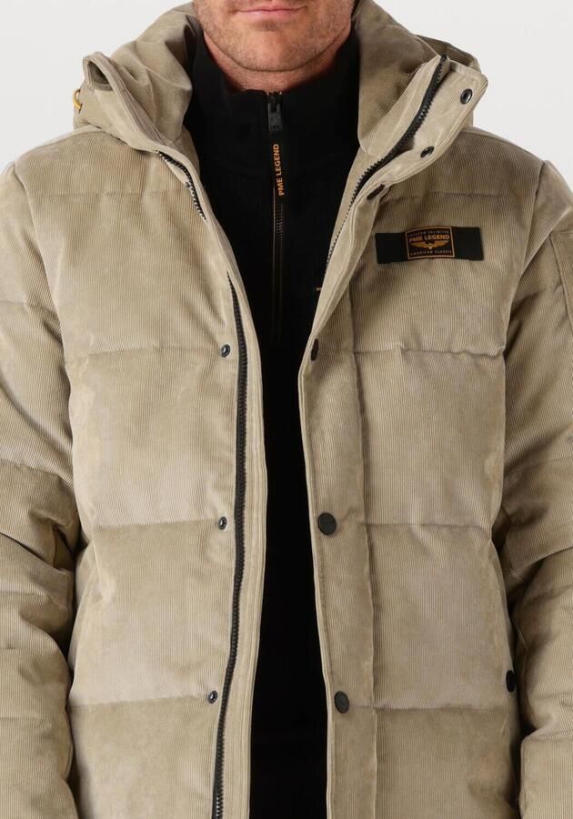 PME Legend corduroy gewatteerde jas beige - Foto 3
