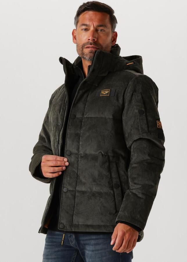 PME Legend Gewatteerd jack van corduroy met labeldetail - Foto 4