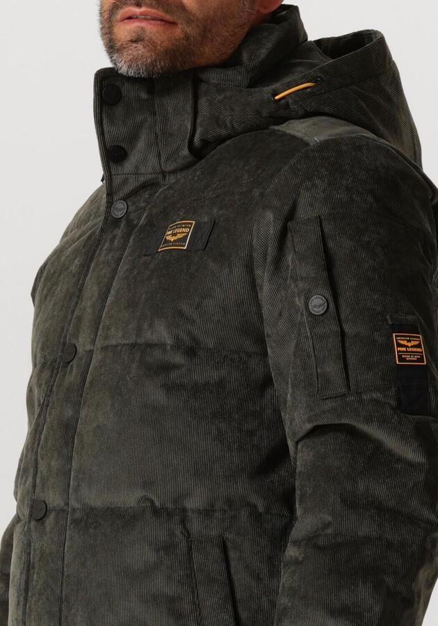PME Legend Gewatteerd jack van corduroy met labeldetail - Foto 3