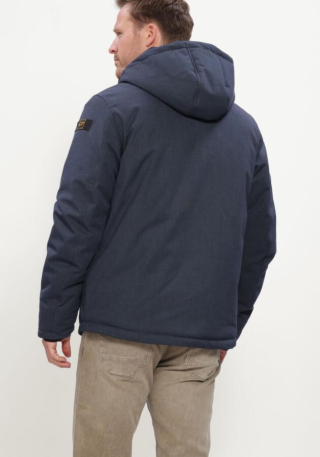 PME LEGEND Heren Jassen Semi Long Jacket Strator Melange Twill Donkerblauw - Foto 3
