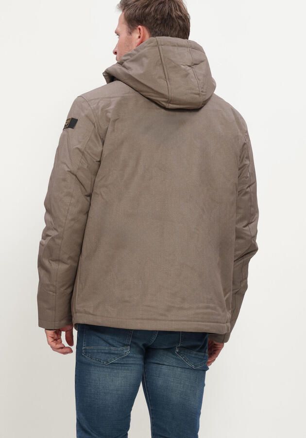 PME LEGEND Heren Jassen Semi Long Jacket Strator Melange Twill Khaki - Foto 3