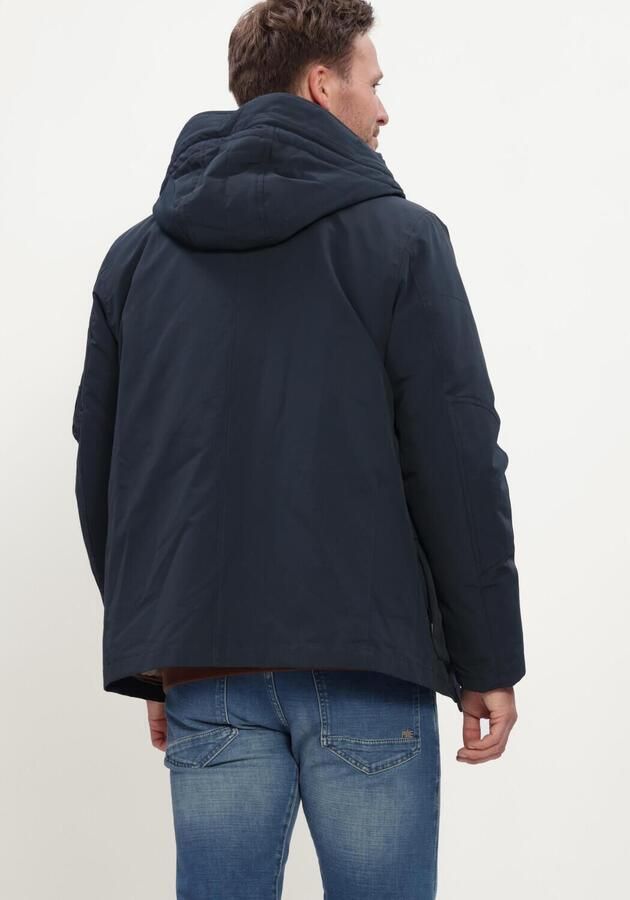 PME Legend YETCRAFT pufferjas met imitatiebontkraag donkerblauw - Foto 2