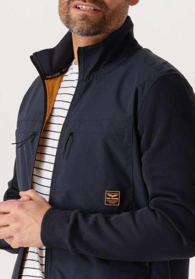PME LEGEND Heren Jassen Zip Jacket Sweat Mixed Padded Blauw