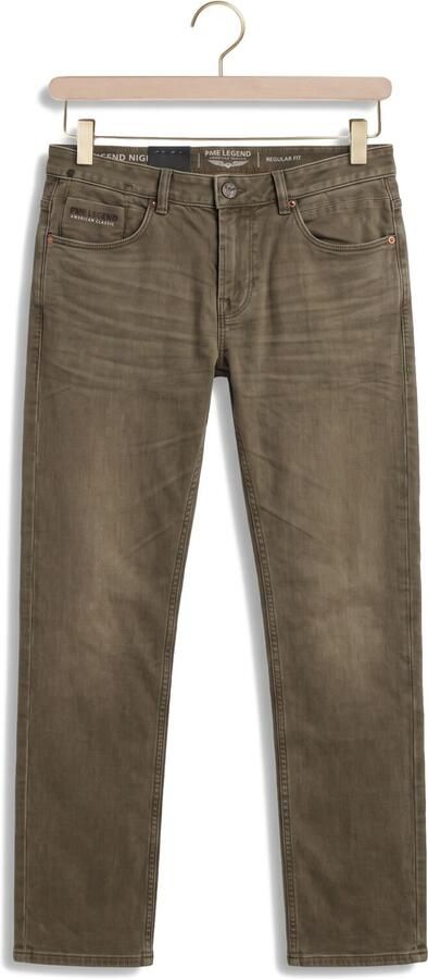 PME LEGEND Heren Jeans Nightflight Washed Sweat Khaki - Foto 4