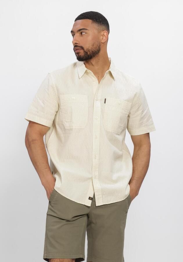 PME LEGEND Heren Overhemden Cooper Barry Jacquard Creme