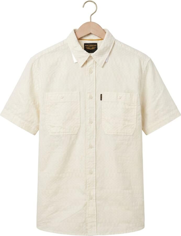 PME LEGEND Heren Overhemden Cooper Barry Jacquard Creme - Foto 2